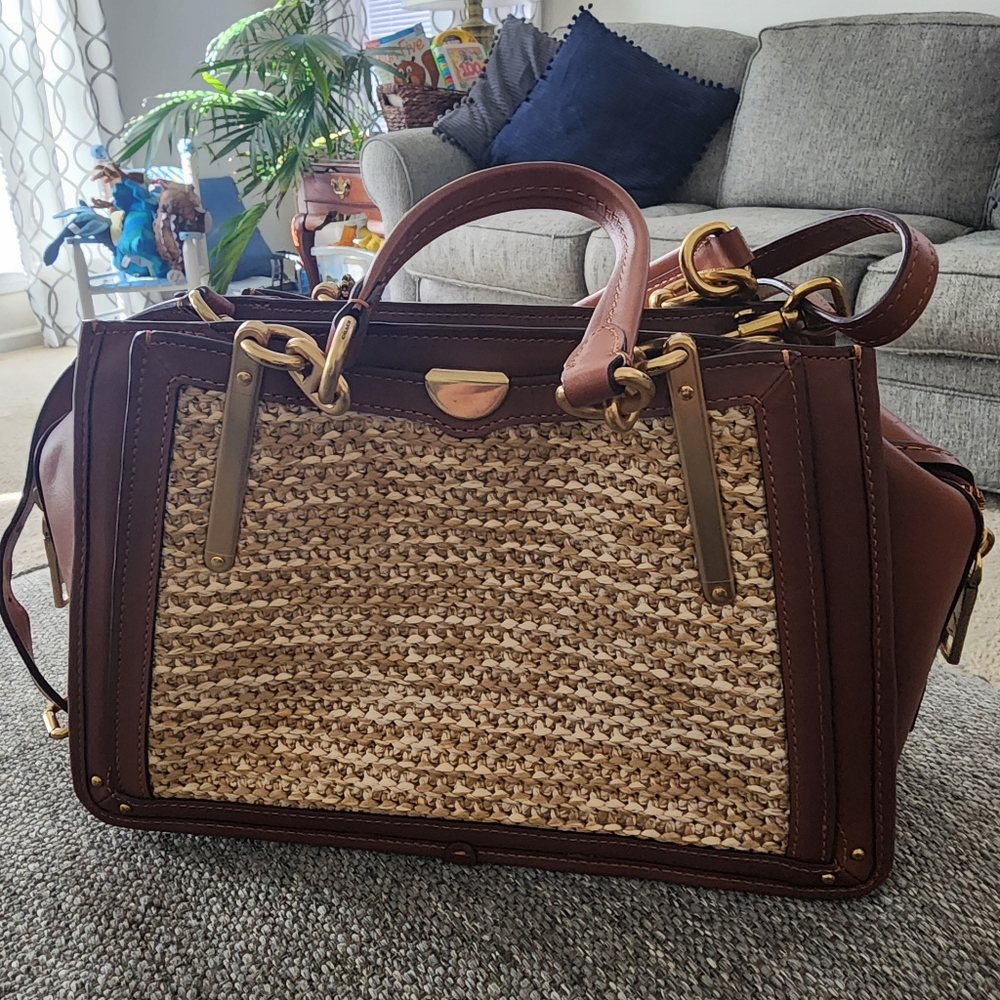 Coach Straw Dreamer Satchel